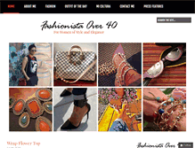 Tablet Screenshot of fashionistaover40.com